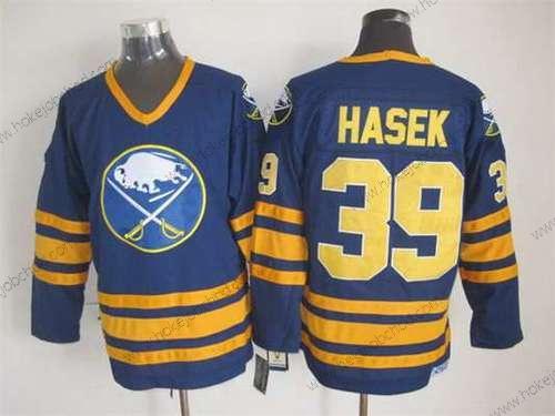 Muž Buffalo Sabres #39 Dominik Hasek 1983-84 Námořnictvo Modrý CCM Vintage Dres