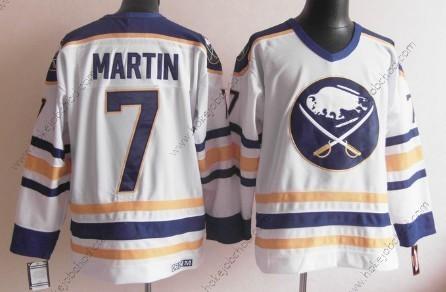 Muž Buffalo Sabres #7 Rick Martin Bílý Retro CCM Dres