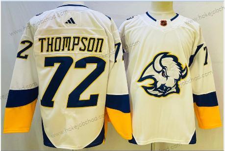 Muž Buffalo Sabres #72 Tage Thompson Bílý 2022 Obrácený Retro Autentické Dres