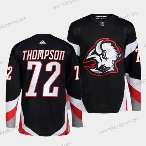 Muž Buffalo Sabres #72 Tage Thompson Černá 2022-23 Sešitý Dres