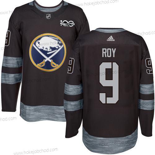 Muž Buffalo Sabres #9 Derek Roy Černá 1917-2017 100th Výročí Sešitý NHL Dres