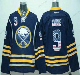 Muž Buffalo Sabres #9 Evander Kane Reebok Červené USA Flag Hokejový Dres