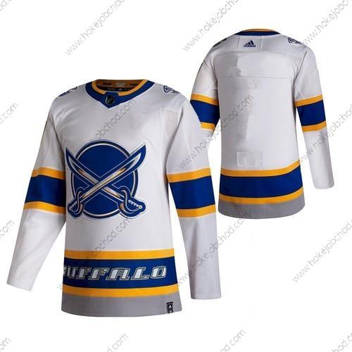 Muž Buffalo Sabres Prázdný Bílý 2020-21 Obrácený Retro Sešitý NHL Dres