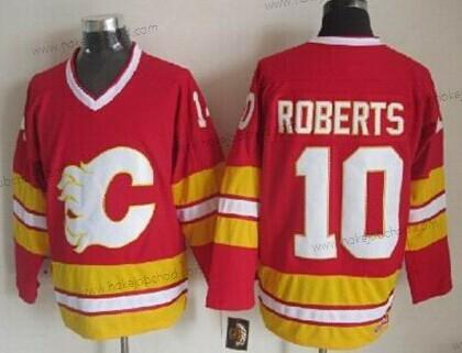 Muž Calgary Flames #10 Gary Roberts Červené Alternativní Retro CCM Dres