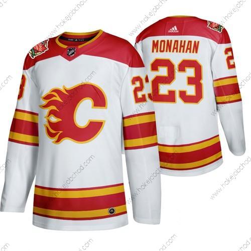 Muž Calgary Flames #23 Sean Monahan 2019 Heritage Klasický Autentické Bílý Dres