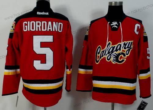 Muž Calgary Flames #5 Mark Giordano 2014 Červené Dres