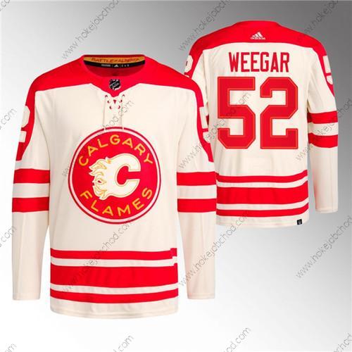 Muž Calgary Flames #52 Mackenzie Weegar 2023 Krémová Klasický Primegreen Sešitý Dres