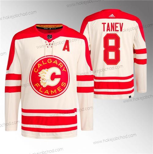 Muž Calgary Flames #8 Chris Tanev 2023 Krémová Klasický Primegreen Sešitý Dres