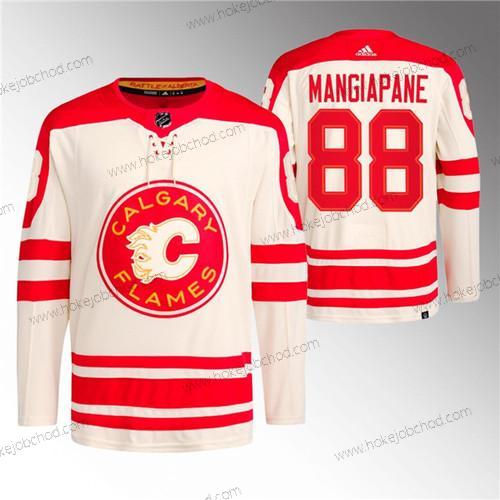 Muž Calgary Flames #88 Andrew Mangiapane 2023 Krémová Klasický Primegreen Sešitý Dres