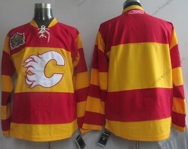 Muž Calgary Flames Prázdný Červené Alternativní Dres