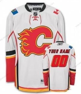 Muž Calgary Flames Přizpůsobené Bílý Dres