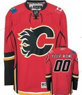 Muž Calgary Flames Přizpůsobené Červené Dres