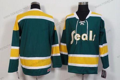 Muž California Golden Seals Prázdný 1970-71 Zelená CCM Vintage Dres