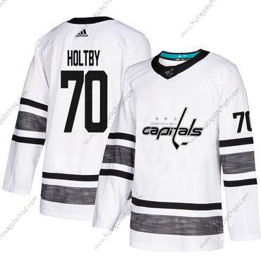 Muž Capitals #70 Braden Holtby Bílý Autentické 2019 All-Star Sešitý Hokejový Dres