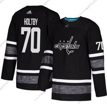 Muž Capitals #70 Braden Holtby Černá Autentické 2019 All-Star Sešitý Hokejový Dres