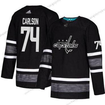 Muž Capitals #74 John Carlson Černá Autentické 2019 All-Star Sešitý Hokejový Dres