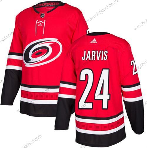 Muž Carolina Hurricanes #24 Seth Jarvis Červené Sešitý Dres