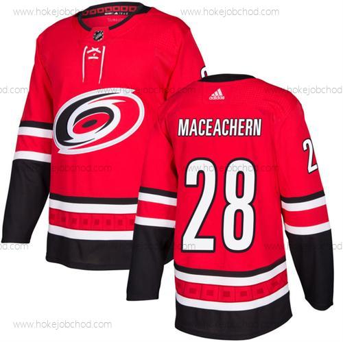 Muž Carolina Hurricanes #28 Mackenzie Maceachern Červené Sešitý Dres