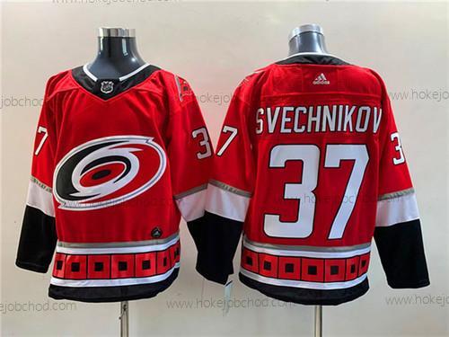 Muž Carolina Hurricanes #37 Andrei Svechnikov Červené New Sešitý Dres