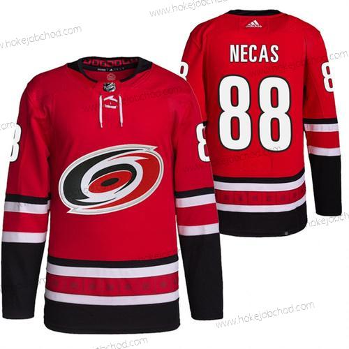 Muž Carolina Hurricanes #88 Martin Necas Červené Sešitý Dres