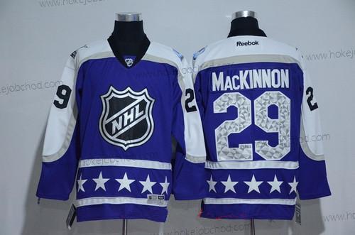 Muž Central Division Colorado Avalanche #29 Nathan Mackinnon Reebok Nachový 2017 NHL All-Star Sešitý Hokejový Dres