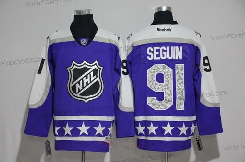 Muž Central Division Dallas Stars #91 Tyler Seguin Reebok Nachový 2017 NHL All-Star Sešitý Hokejový Dres