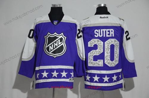 Muž Central Division Minnesota Wild #20 Ryan Suter Reebok Nachový 2017 NHL All-Star Sešitý Hokejový Dres