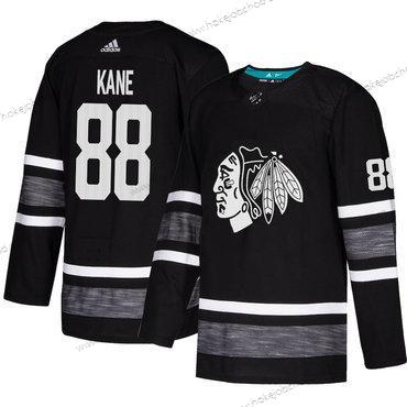 Muž Černáhawks #88 Patrick Kane Černá Autentické 2019 All-Star Sešitý Hokejový Dres