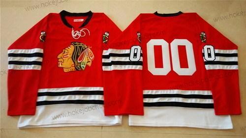 Muž Chicago Blackhawks #00 Clark Griswold 1960-61 Červené Vintage Dres