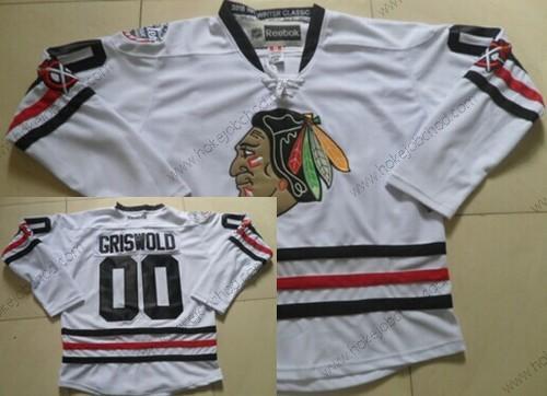 Muž Chicago Blackhawks #00 Clark Griswold 2015 Zimní Klasický Bílý Dres