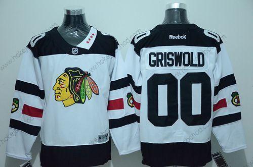 Muž Chicago Blackhawks #00 Clark Griswold Bílý 2016 Stadium Series Sešitý NHL Dres