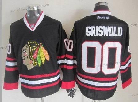 Muž Chicago Blackhawks #00 Clark Griswold Černá Dres