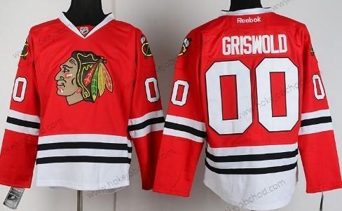 Muž Chicago Blackhawks #00 Clark Griswold Červené Dres