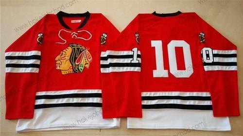 Muž Chicago Blackhawks #10 Patrick Sharp 1960-61 Červené Vintage Dres