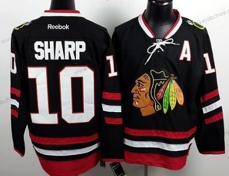 Muž Chicago Blackhawks #10 Patrick Sharp 2014 Stadium Series Černá Dres