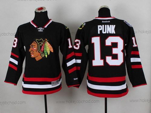 Muž Chicago Blackhawks #13 Cm Punk 2014 Stadium Series Černá Dres