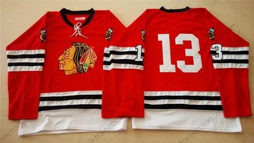 Muž Chicago Blackhawks #13 Daniel Carcillo 1960-61 Červené Vintage Dres