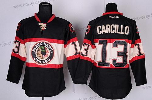 Muž Chicago Blackhawks #13 Daniel Carcillo Černá Alternativní Dres