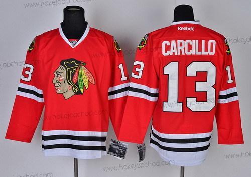 Muž Chicago Blackhawks #13 Daniel Carcillo Červené Dres