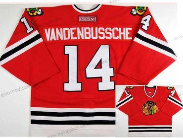 Muž Chicago Blackhawks #14 Ryan Vandenbussche CCM Retro Červené NHL Hokejový Dres