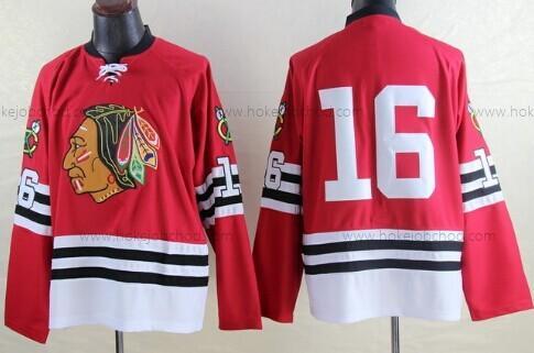 Muž Chicago Blackhawks #16 Bobby Hull 1960-61 Červené Retro CCM Dres