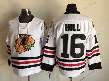 Muž Chicago Blackhawks #16 Bobby Hull Bílý CCM Vintage Dres