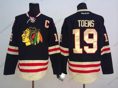 Muž Chicago Blackhawks #19 Jonathan Toews 2015 Zimní Klasický Černá Dres