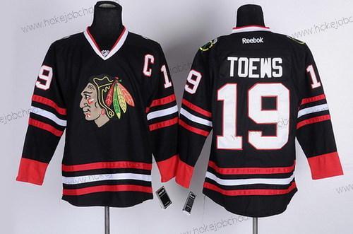 Muž Chicago Blackhawks #19 Jonathan Toews Černá Dres