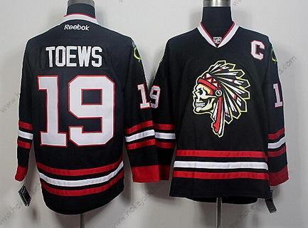 Muž Chicago Blackhawks #19 Jonathan Toews Černá The Indians Skulls Dres