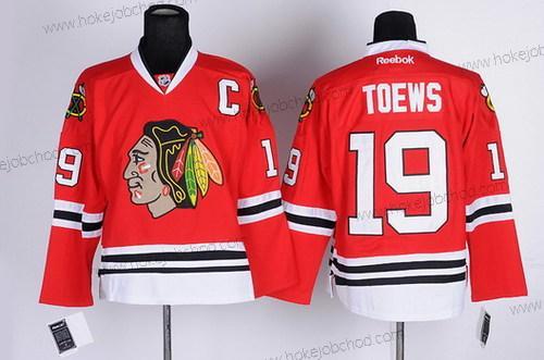 Muž Chicago Blackhawks #19 Jonathan Toews Červené Dres