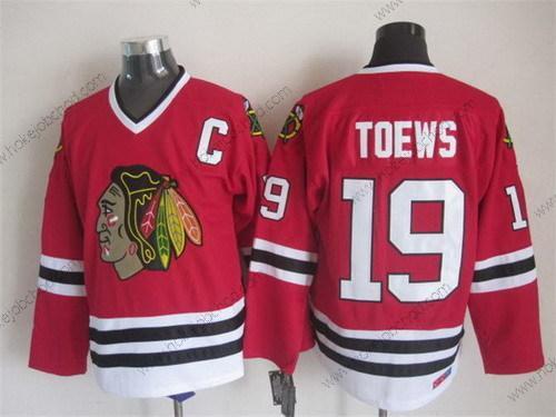 Muž Chicago Blackhawks #19 Jonathan Toews Červené Retro CCM Dres