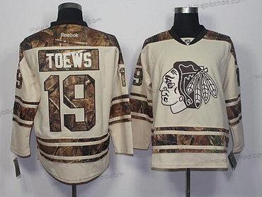 Muž Chicago Blackhawks #19 Jonathan Toews Krémová With Camo Hokejový Dres