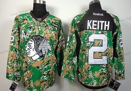 Muž Chicago Blackhawks #2 Duncan Keith 2014 Camo Dres