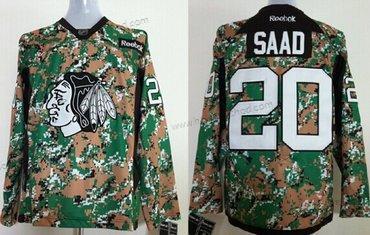 Muž Chicago Blackhawks #20 Brandon Saad 2014 Camo Dres